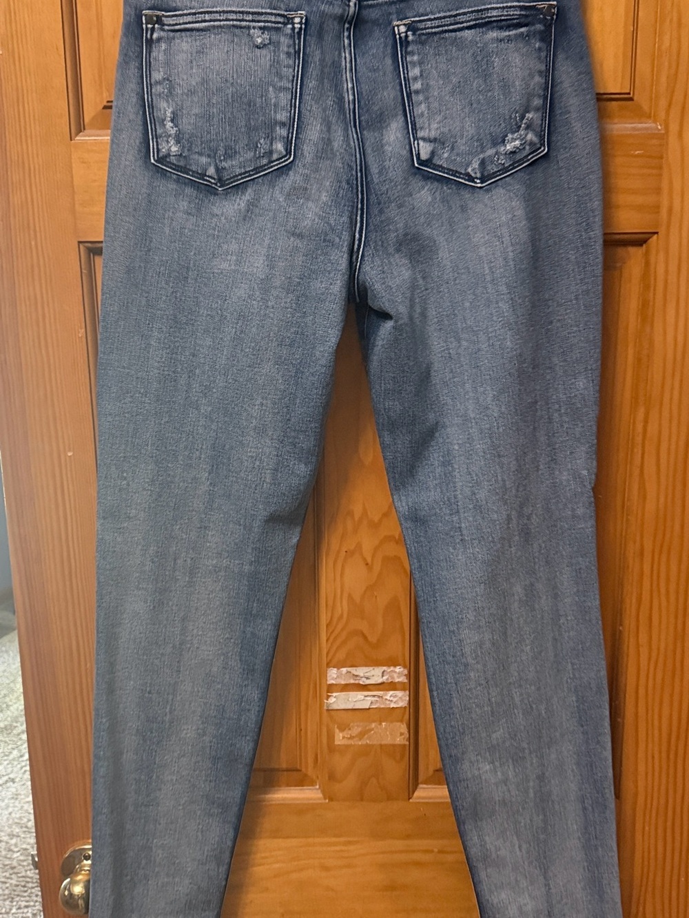 LONG! Judy Blue Women's Mid Wash Blue Boyfriend fit Jeans- inseam 33”